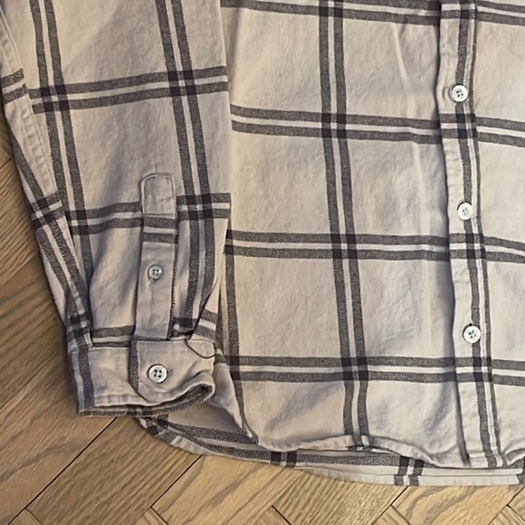 Boys Rip Curl Flannel shirt, size 14 L in beige - Picture 4 of 10